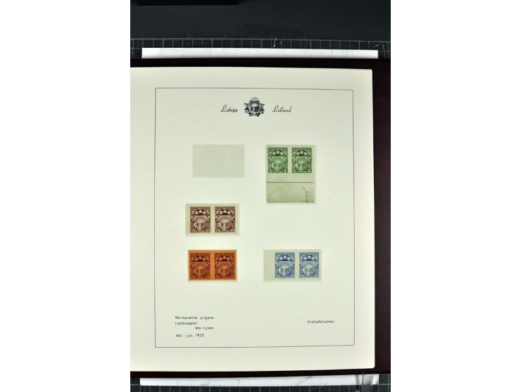 1918/40, enorm umfangreiche und detaillierte Spezialsammlung in neun Bänden, dabei über 200 Marken mit SPECIMEN-Aufdrucken, ü