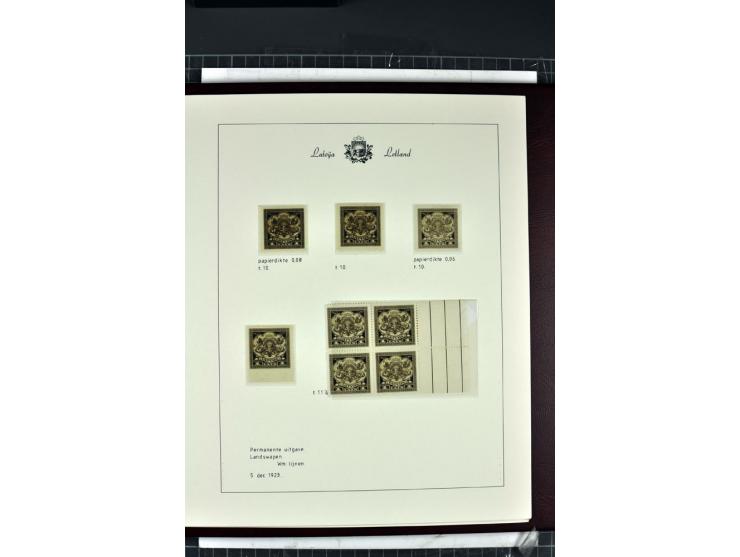 1918/40, enorm umfangreiche und detaillierte Spezialsammlung in neun Bänden, dabei über 200 Marken mit SPECIMEN-Aufdrucken, ü