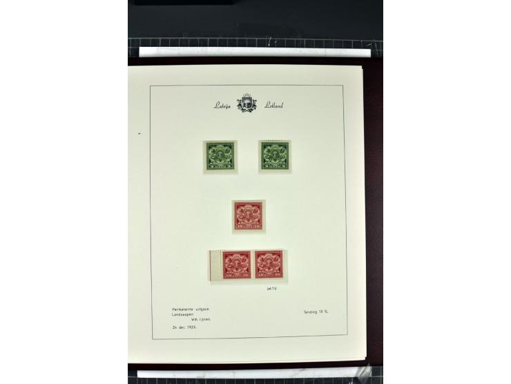 1918/40, enorm umfangreiche und detaillierte Spezialsammlung in neun Bänden, dabei über 200 Marken mit SPECIMEN-Aufdrucken, ü