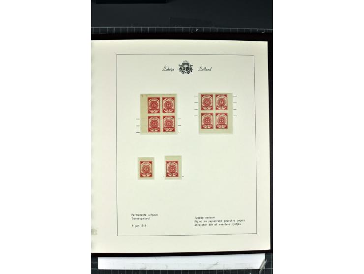 1918/40, enorm umfangreiche und detaillierte Spezialsammlung in neun Bänden, dabei über 200 Marken mit SPECIMEN-Aufdrucken, ü