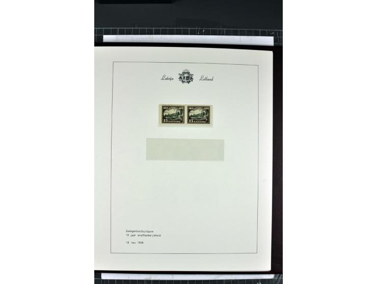 1918/40, enorm umfangreiche und detaillierte Spezialsammlung in neun Bänden, dabei über 200 Marken mit SPECIMEN-Aufdrucken, ü