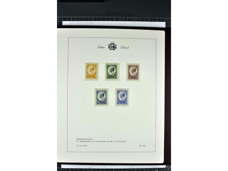 1918/40, enorm umfangreiche und detaillierte Spezialsammlung in neun Bänden, dabei über 200 Marken mit SPECIMEN-Aufdrucken, ü