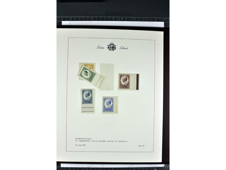 1918/40, enorm umfangreiche und detaillierte Spezialsammlung in neun Bänden, dabei über 200 Marken mit SPECIMEN-Aufdrucken, ü