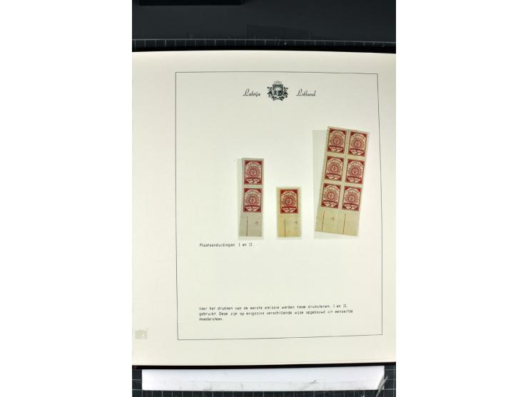 1918/40, enorm umfangreiche und detaillierte Spezialsammlung in neun Bänden, dabei über 200 Marken mit SPECIMEN-Aufdrucken, ü