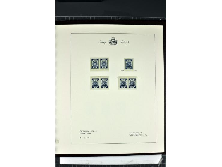 1918/40, enorm umfangreiche und detaillierte Spezialsammlung in neun Bänden, dabei über 200 Marken mit SPECIMEN-Aufdrucken, ü