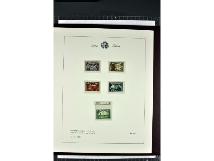 1918/40, enorm umfangreiche und detaillierte Spezialsammlung in neun Bänden, dabei über 200 Marken mit SPECIMEN-Aufdrucken, ü
