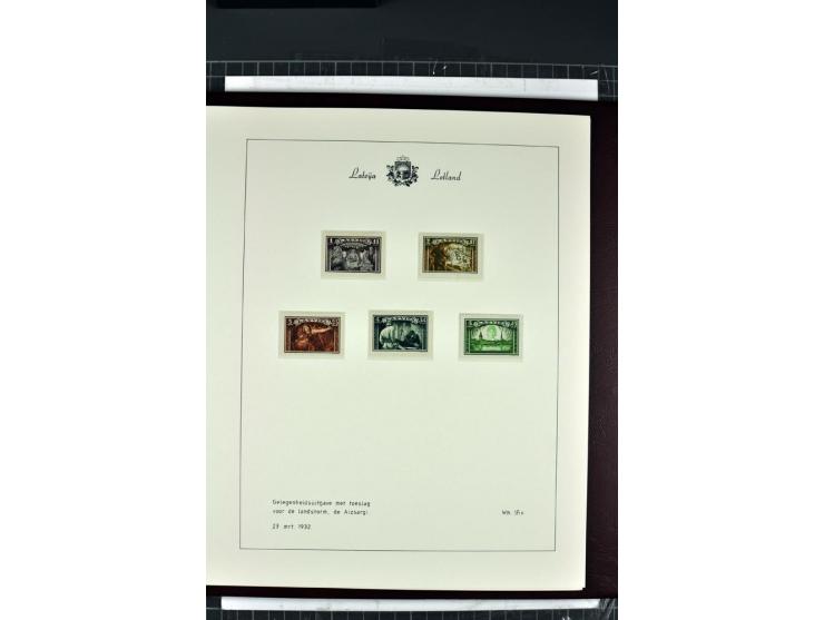 1918/40, enorm umfangreiche und detaillierte Spezialsammlung in neun Bänden, dabei über 200 Marken mit SPECIMEN-Aufdrucken, ü