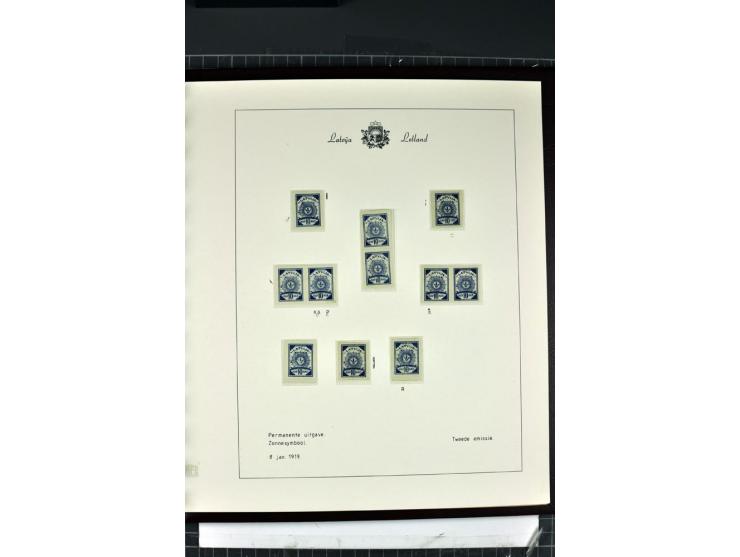 1918/40, enorm umfangreiche und detaillierte Spezialsammlung in neun Bänden, dabei über 200 Marken mit SPECIMEN-Aufdrucken, ü