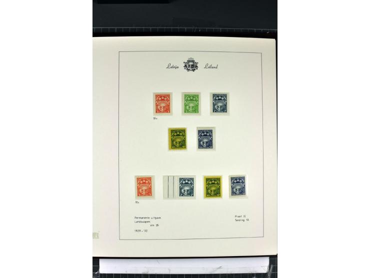 1918/40, enorm umfangreiche und detaillierte Spezialsammlung in neun Bänden, dabei über 200 Marken mit SPECIMEN-Aufdrucken, ü