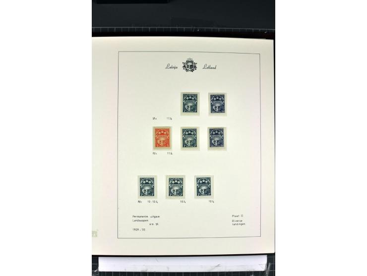 1918/40, enorm umfangreiche und detaillierte Spezialsammlung in neun Bänden, dabei über 200 Marken mit SPECIMEN-Aufdrucken, ü
