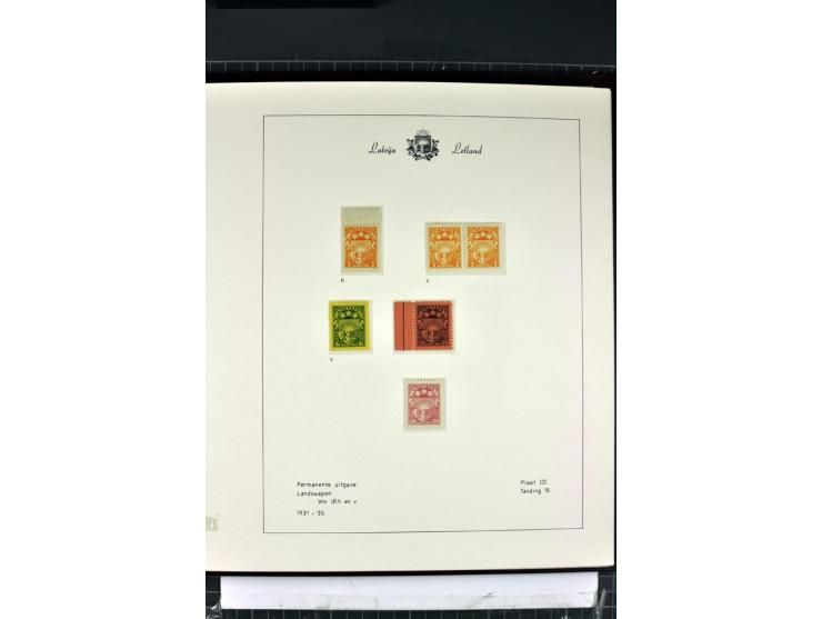 1918/40, enorm umfangreiche und detaillierte Spezialsammlung in neun Bänden, dabei über 200 Marken mit SPECIMEN-Aufdrucken, ü