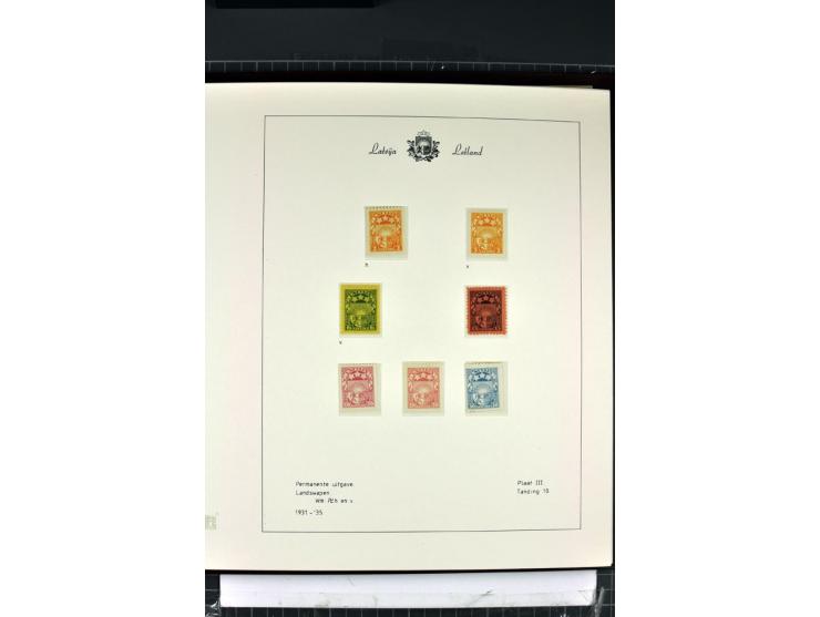 1918/40, enorm umfangreiche und detaillierte Spezialsammlung in neun Bänden, dabei über 200 Marken mit SPECIMEN-Aufdrucken, ü