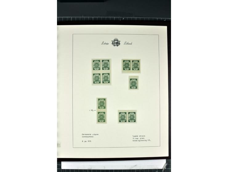 1918/40, enorm umfangreiche und detaillierte Spezialsammlung in neun Bänden, dabei über 200 Marken mit SPECIMEN-Aufdrucken, ü