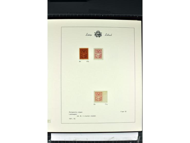 1918/40, enorm umfangreiche und detaillierte Spezialsammlung in neun Bänden, dabei über 200 Marken mit SPECIMEN-Aufdrucken, ü