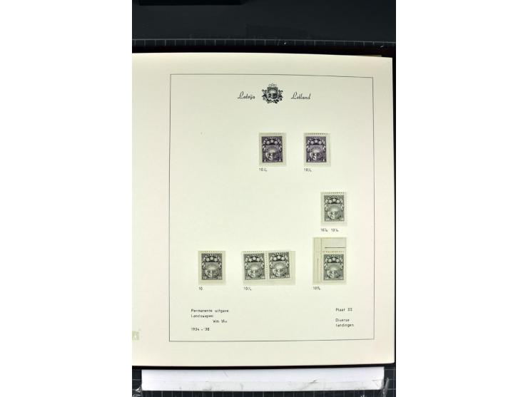1918/40, enorm umfangreiche und detaillierte Spezialsammlung in neun Bänden, dabei über 200 Marken mit SPECIMEN-Aufdrucken, ü