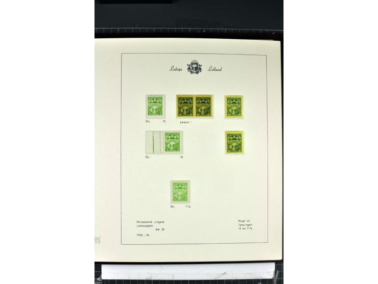 1918/40, enorm umfangreiche und detaillierte Spezialsammlung in neun Bänden, dabei über 200 Marken mit SPECIMEN-Aufdrucken, ü