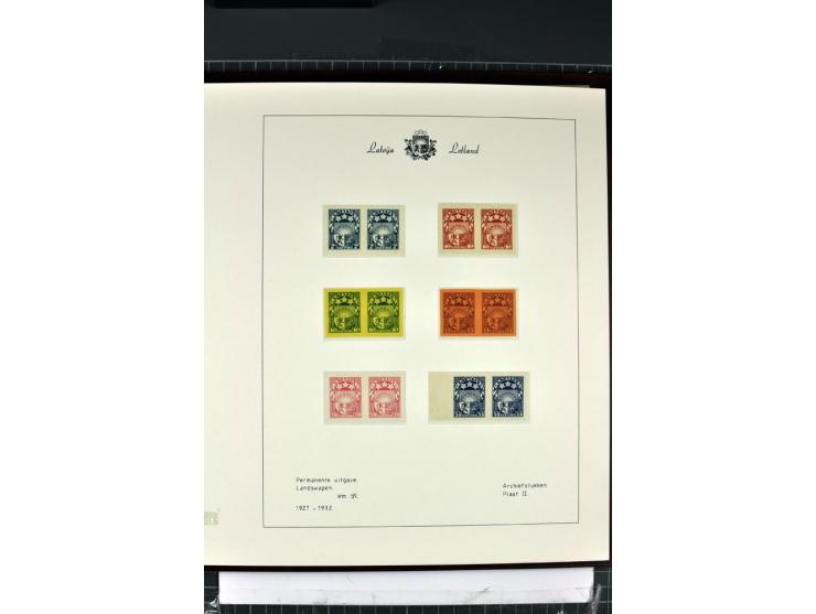 1918/40, enorm umfangreiche und detaillierte Spezialsammlung in neun Bänden, dabei über 200 Marken mit SPECIMEN-Aufdrucken, ü