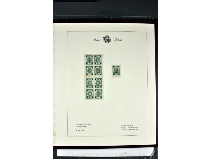 1918/40, enorm umfangreiche und detaillierte Spezialsammlung in neun Bänden, dabei über 200 Marken mit SPECIMEN-Aufdrucken, ü