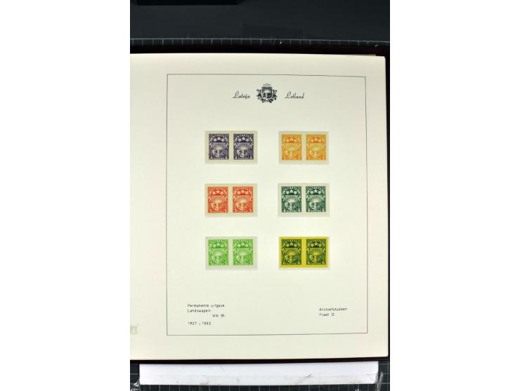 1918/40, enorm umfangreiche und detaillierte Spezialsammlung in neun Bänden, dabei über 200 Marken mit SPECIMEN-Aufdrucken, ü