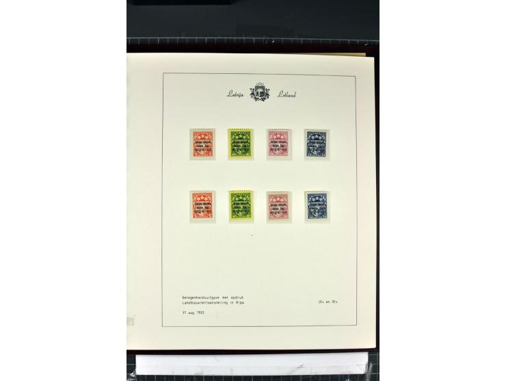 1918/40, enorm umfangreiche und detaillierte Spezialsammlung in neun Bänden, dabei über 200 Marken mit SPECIMEN-Aufdrucken, ü
