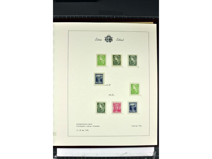 1918/40, enorm umfangreiche und detaillierte Spezialsammlung in neun Bänden, dabei über 200 Marken mit SPECIMEN-Aufdrucken, ü