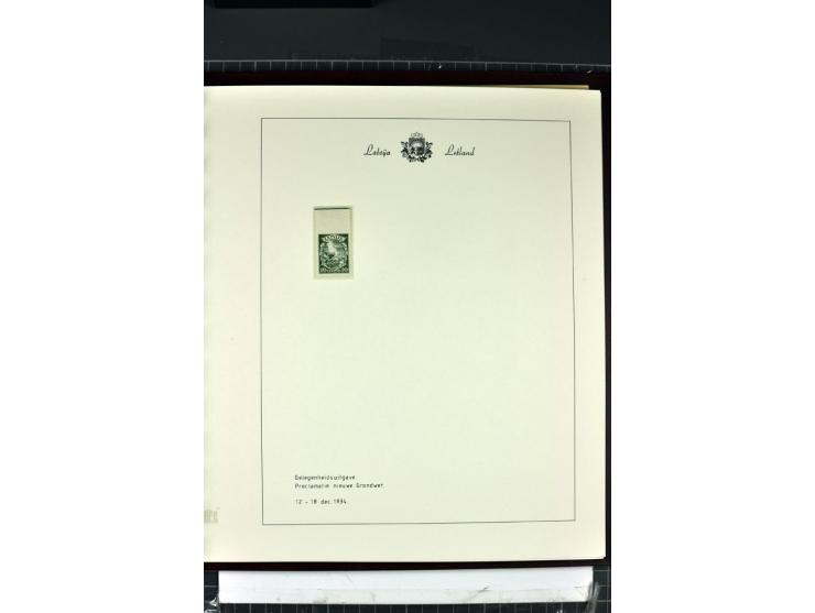 1918/40, enorm umfangreiche und detaillierte Spezialsammlung in neun Bänden, dabei über 200 Marken mit SPECIMEN-Aufdrucken, ü