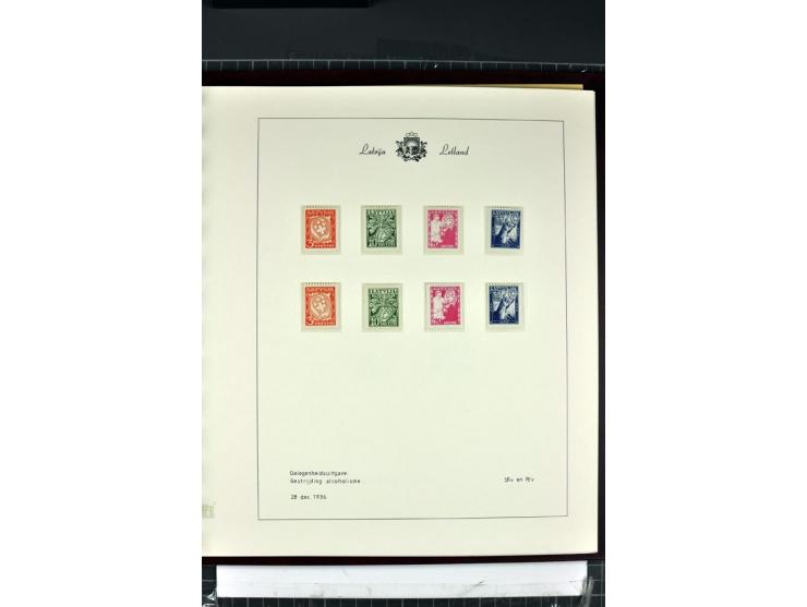 1918/40, enorm umfangreiche und detaillierte Spezialsammlung in neun Bänden, dabei über 200 Marken mit SPECIMEN-Aufdrucken, ü