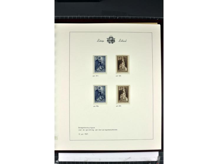 1918/40, enorm umfangreiche und detaillierte Spezialsammlung in neun Bänden, dabei über 200 Marken mit SPECIMEN-Aufdrucken, ü