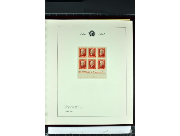 1918/40, enorm umfangreiche und detaillierte Spezialsammlung in neun Bänden, dabei über 200 Marken mit SPECIMEN-Aufdrucken, ü