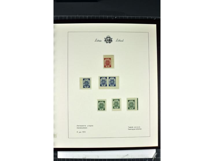 1918/40, enorm umfangreiche und detaillierte Spezialsammlung in neun Bänden, dabei über 200 Marken mit SPECIMEN-Aufdrucken, ü