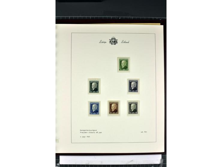 1918/40, enorm umfangreiche und detaillierte Spezialsammlung in neun Bänden, dabei über 200 Marken mit SPECIMEN-Aufdrucken, ü