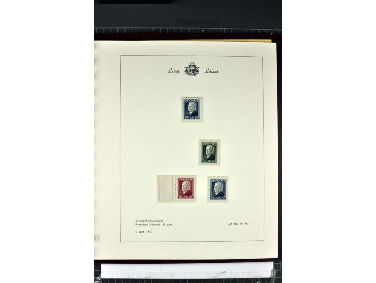 1918/40, enorm umfangreiche und detaillierte Spezialsammlung in neun Bänden, dabei über 200 Marken mit SPECIMEN-Aufdrucken, ü