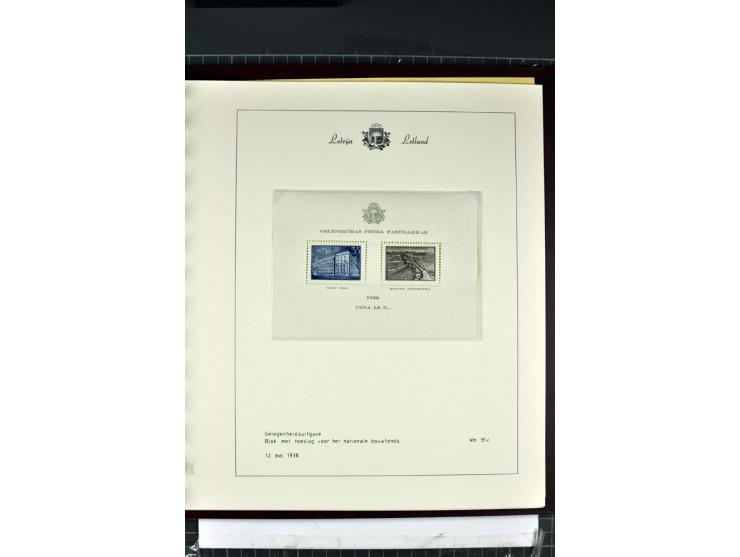 1918/40, enorm umfangreiche und detaillierte Spezialsammlung in neun Bänden, dabei über 200 Marken mit SPECIMEN-Aufdrucken, ü