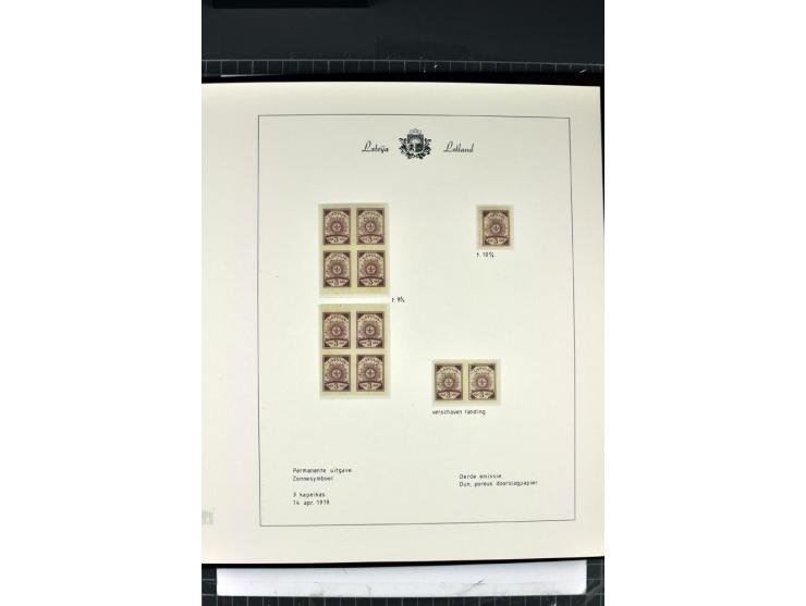 1918/40, enorm umfangreiche und detaillierte Spezialsammlung in neun Bänden, dabei über 200 Marken mit SPECIMEN-Aufdrucken, ü