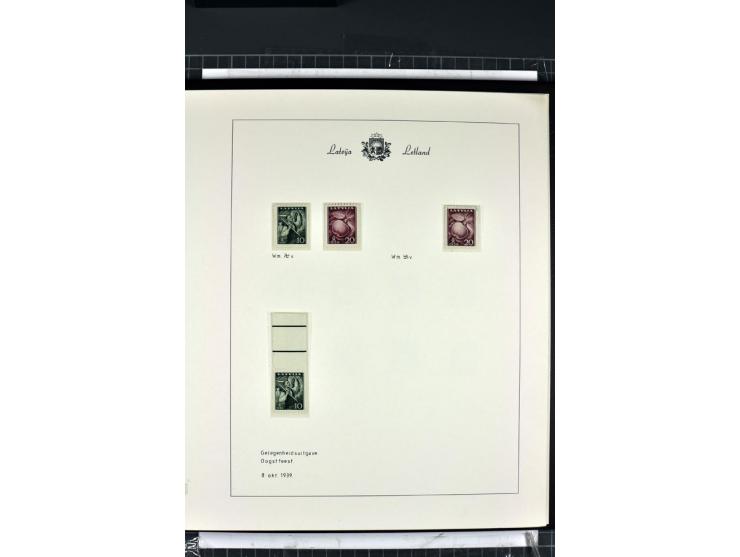 1918/40, enorm umfangreiche und detaillierte Spezialsammlung in neun Bänden, dabei über 200 Marken mit SPECIMEN-Aufdrucken, ü