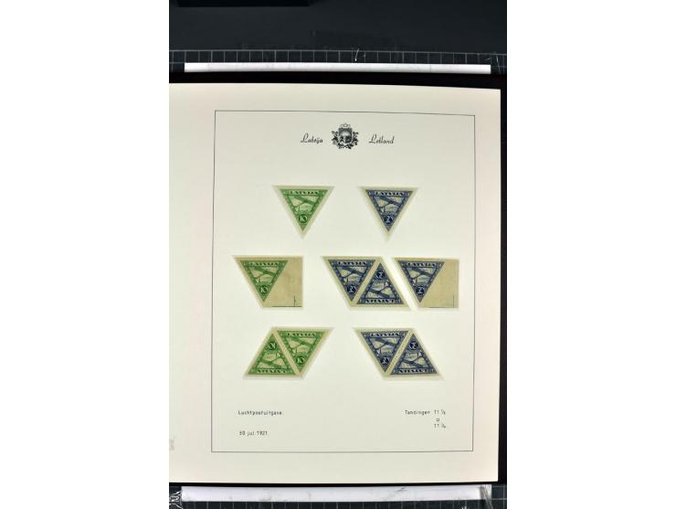 1918/40, enorm umfangreiche und detaillierte Spezialsammlung in neun Bänden, dabei über 200 Marken mit SPECIMEN-Aufdrucken, ü
