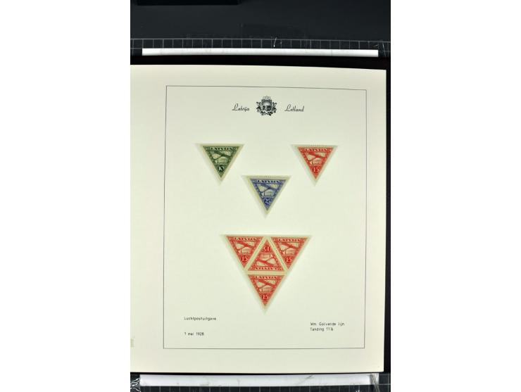 1918/40, enorm umfangreiche und detaillierte Spezialsammlung in neun Bänden, dabei über 200 Marken mit SPECIMEN-Aufdrucken, ü