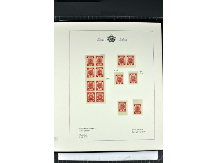 1918/40, enorm umfangreiche und detaillierte Spezialsammlung in neun Bänden, dabei über 200 Marken mit SPECIMEN-Aufdrucken, ü