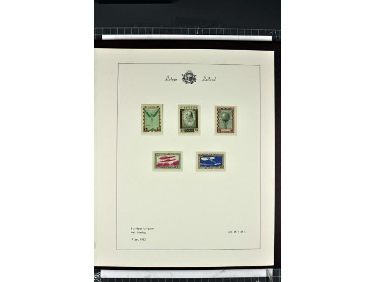 1918/40, enorm umfangreiche und detaillierte Spezialsammlung in neun Bänden, dabei über 200 Marken mit SPECIMEN-Aufdrucken, ü
