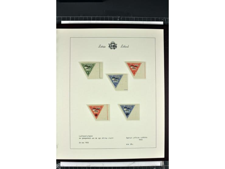 1918/40, enorm umfangreiche und detaillierte Spezialsammlung in neun Bänden, dabei über 200 Marken mit SPECIMEN-Aufdrucken, ü