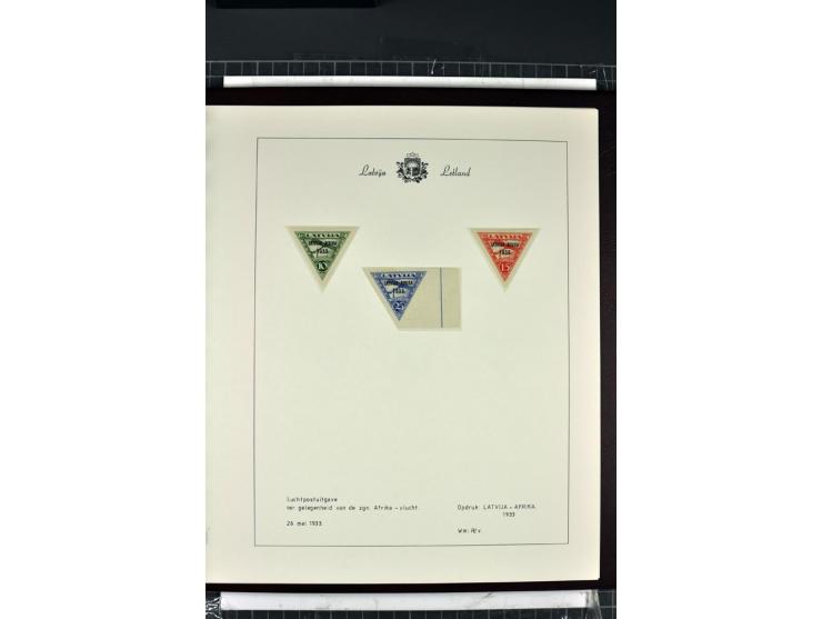 1918/40, enorm umfangreiche und detaillierte Spezialsammlung in neun Bänden, dabei über 200 Marken mit SPECIMEN-Aufdrucken, ü