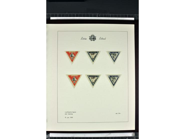 1918/40, enorm umfangreiche und detaillierte Spezialsammlung in neun Bänden, dabei über 200 Marken mit SPECIMEN-Aufdrucken, ü