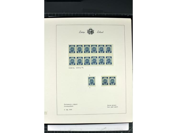 1918/40, enorm umfangreiche und detaillierte Spezialsammlung in neun Bänden, dabei über 200 Marken mit SPECIMEN-Aufdrucken, ü