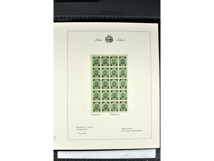 1918/40, enorm umfangreiche und detaillierte Spezialsammlung in neun Bänden, dabei über 200 Marken mit SPECIMEN-Aufdrucken, ü