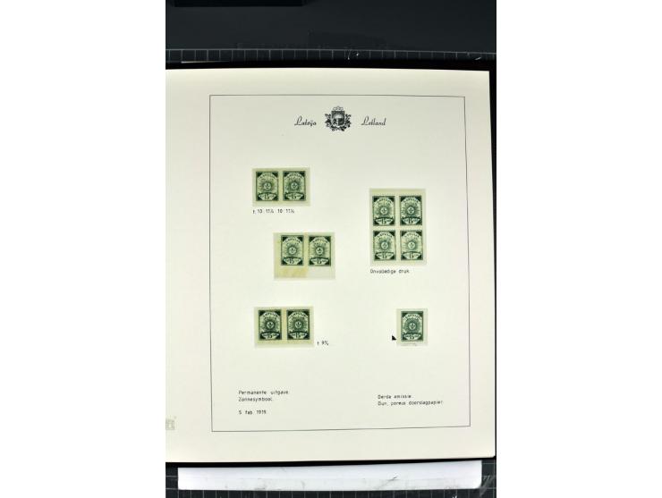 1918/40, enorm umfangreiche und detaillierte Spezialsammlung in neun Bänden, dabei über 200 Marken mit SPECIMEN-Aufdrucken, ü