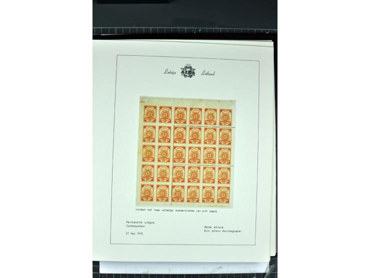 1918/40, enorm umfangreiche und detaillierte Spezialsammlung in neun Bänden, dabei über 200 Marken mit SPECIMEN-Aufdrucken, ü