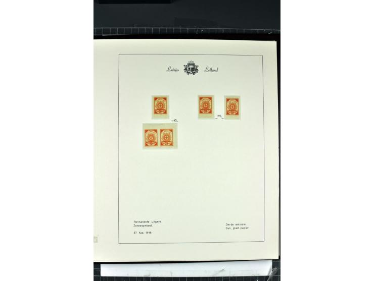 1918/40, enorm umfangreiche und detaillierte Spezialsammlung in neun Bänden, dabei über 200 Marken mit SPECIMEN-Aufdrucken, ü