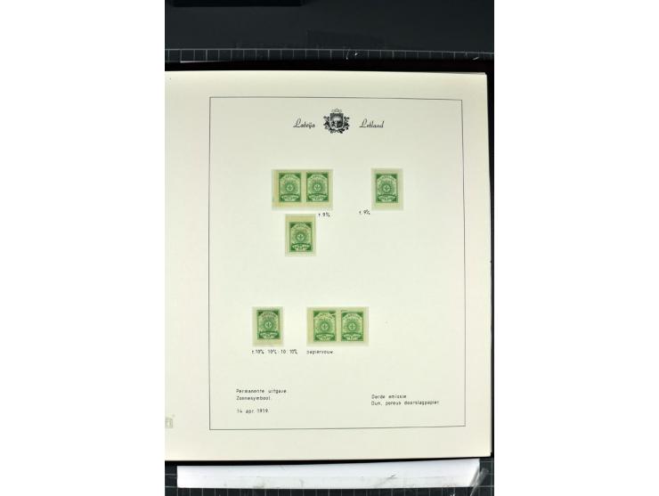 1918/40, enorm umfangreiche und detaillierte Spezialsammlung in neun Bänden, dabei über 200 Marken mit SPECIMEN-Aufdrucken, ü