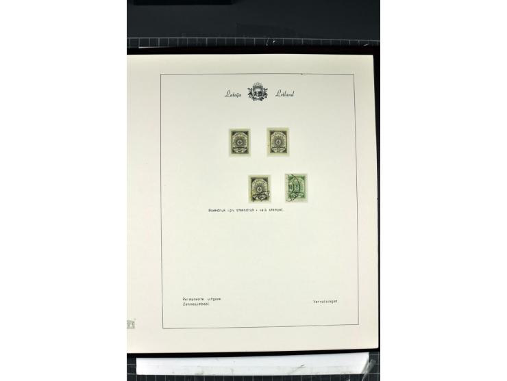 1918/40, enorm umfangreiche und detaillierte Spezialsammlung in neun Bänden, dabei über 200 Marken mit SPECIMEN-Aufdrucken, ü