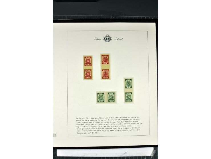 1918/40, enorm umfangreiche und detaillierte Spezialsammlung in neun Bänden, dabei über 200 Marken mit SPECIMEN-Aufdrucken, ü